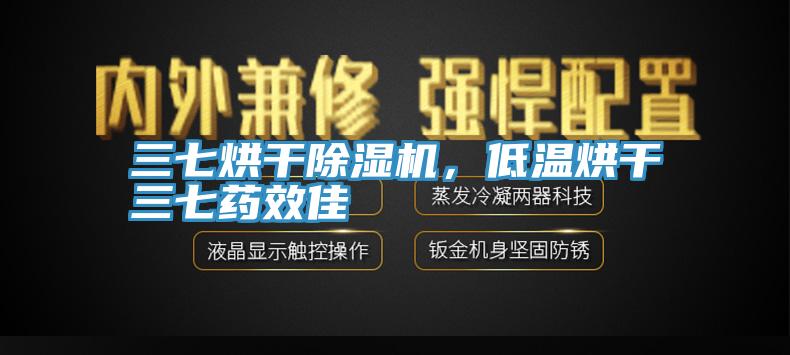 三七烘干除濕機，低溫烘干三七藥效佳