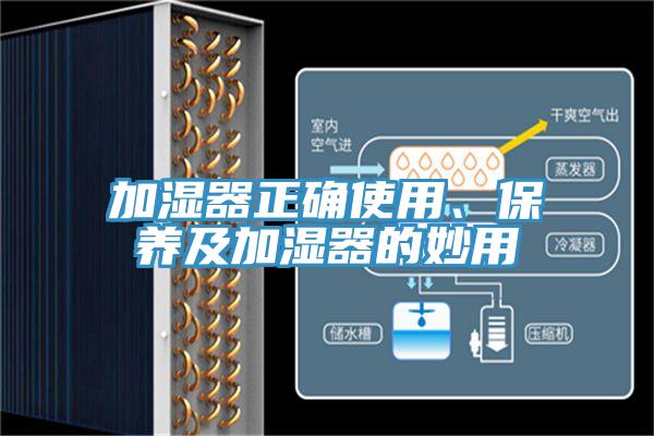 加濕器正確使用、保養(yǎng)及加濕器的妙用