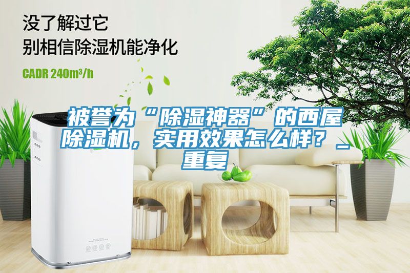 被譽為“除濕神器”的西屋除濕機，實用效果怎么樣？_重復