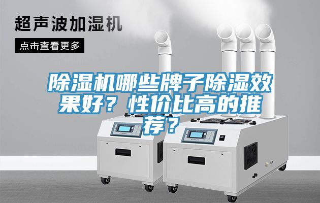 除濕機哪些牌子除濕效果好？性價比高的推薦？